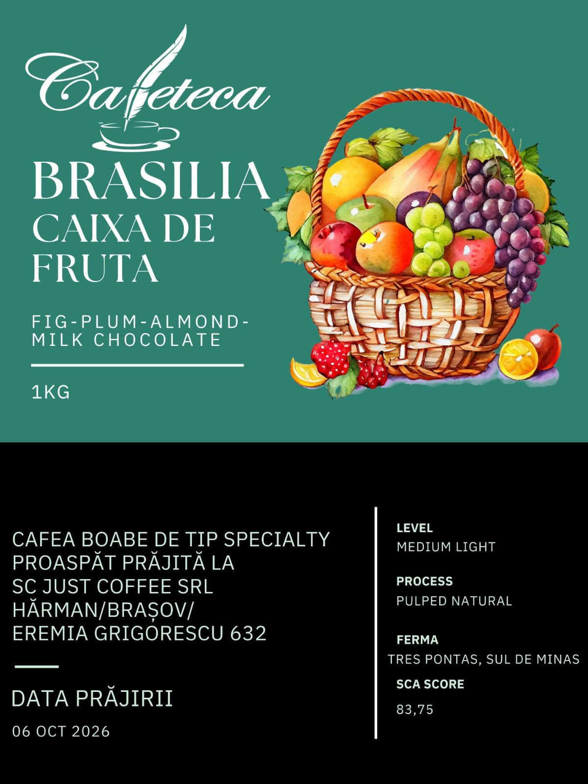 Cafea de Specialitate Brazilia Caixa de Fruta