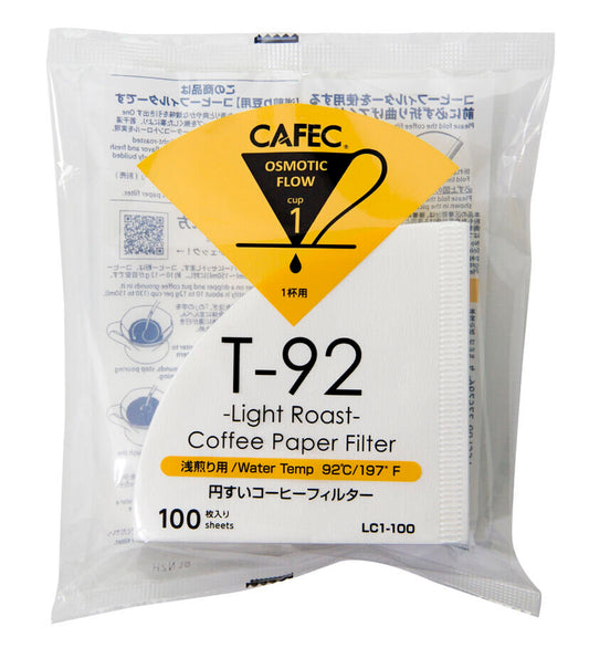 CAFEC Light Roast Filtre Hârtie 1 cup 100 buc