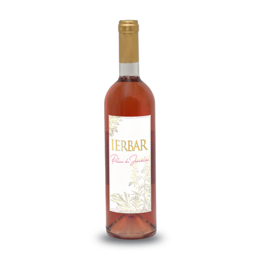 Sticlă Ierbar Pelin de Jercălăi Roze 2023 – vin roze demidulce aromatizat cu pelin și plante aromatice romanesti