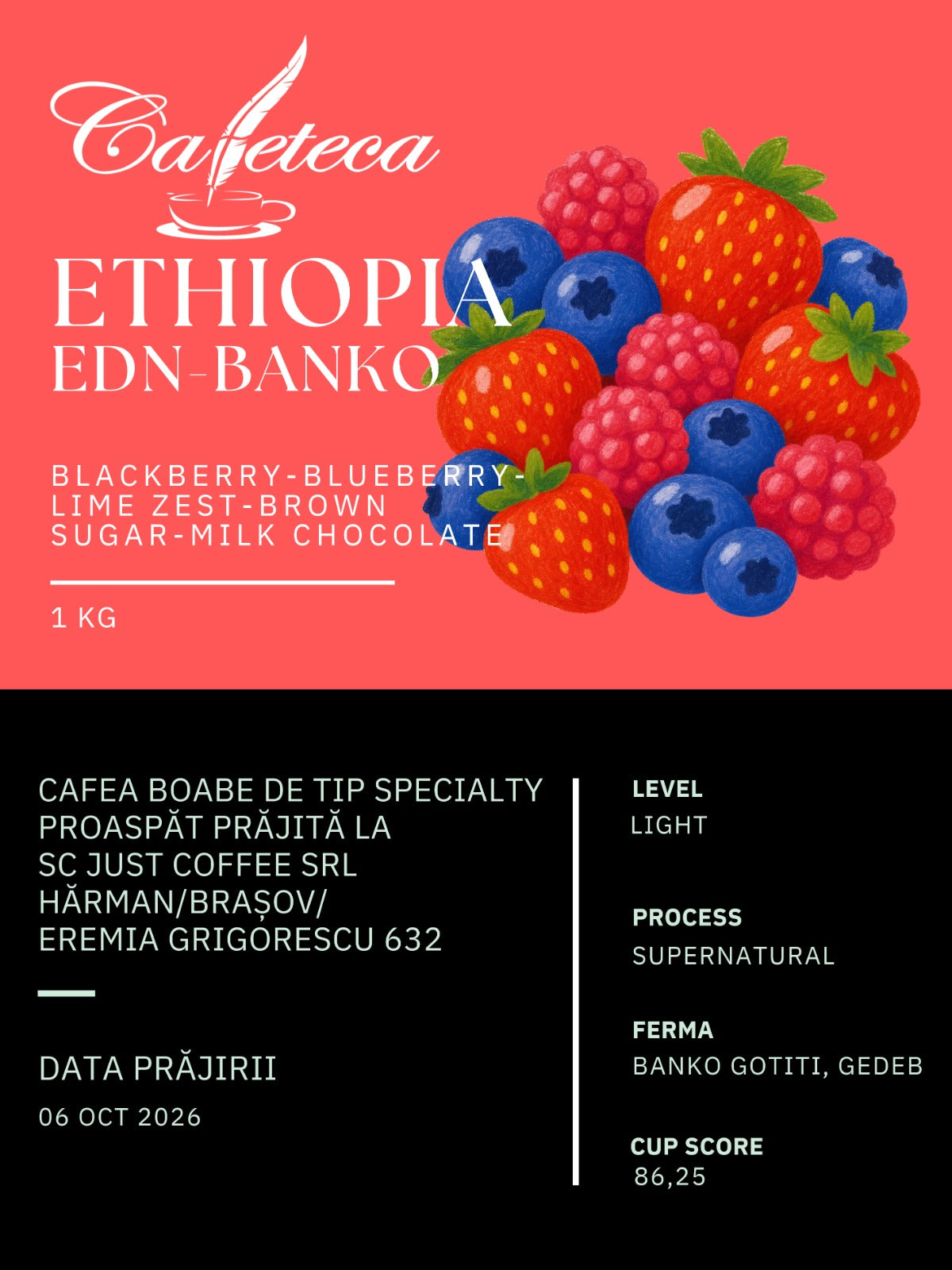 Cafea de Specialitate Ethiopia EDN Banko