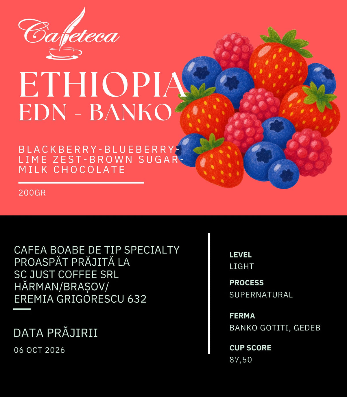 Cafea de Specialitate Ethiopia EDN Banko