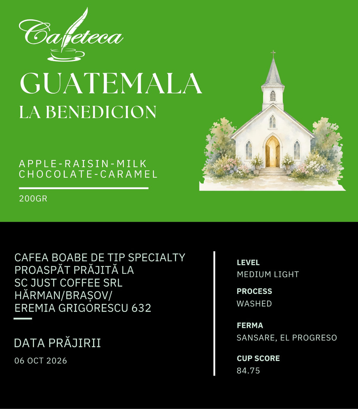Cafea de Specialitate Guatemala La Benedicion
